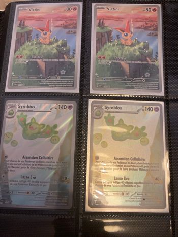 Lot de 4 cartes Pokémon promo ev10.5