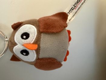 Peluche porte clé hibou 
