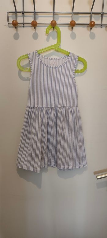 Robe bleue La Halle taille 6 ans
