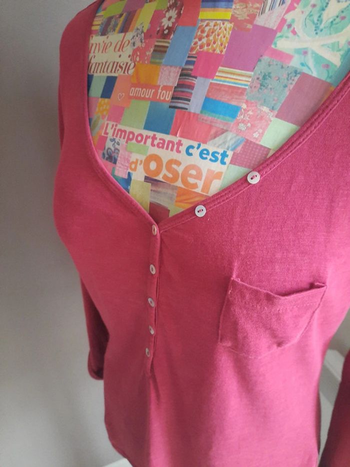 Tee-shirt Bordeaux Taille 2 - photo numéro 3