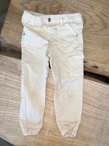 Pantalon kiabi 3 4 ans beige cargo fille toile