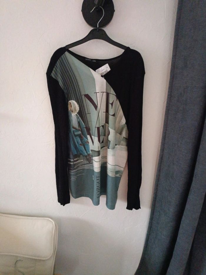 Tee shirt manches Zara femme - photo numéro 2