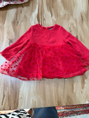 Robe rouge 3 mois