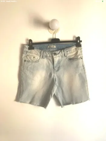 Bermuda Pimkie bleu clair délavé taille 38