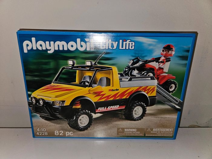 Playmobil City Life 4228 Pick Up et Quad
