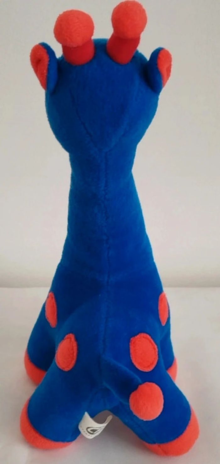 Peluche  girafe bleu et rouge 31cm CP international - photo numéro 3