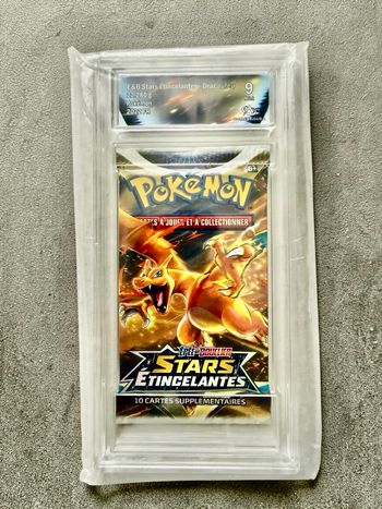 Booster Pokémon Dracaufeu Stars Étincelantes gradé 9 CollectAura – Brilliant Stars FR