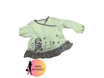 T-shirt Enfant Vert - Taille 9 mois - Parfait État