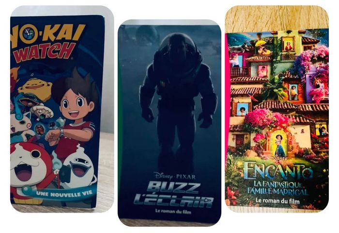 Lot 3 livres bibliothèque rose/verte