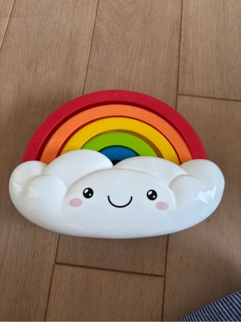 Jeu empilage arc en ciel