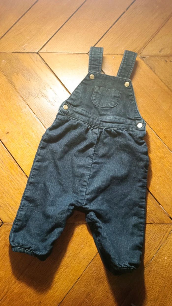 Salopette jean brut petit bateau 6 mois