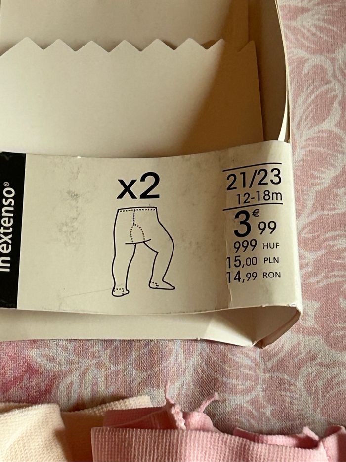 Lot de 4 collants fins petite fille - photo numéro 2