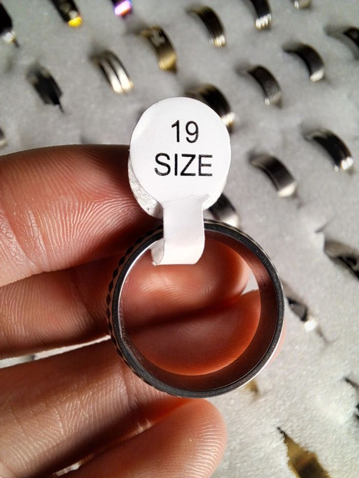 Bague acier inoxydable motifs - photo numéro 4