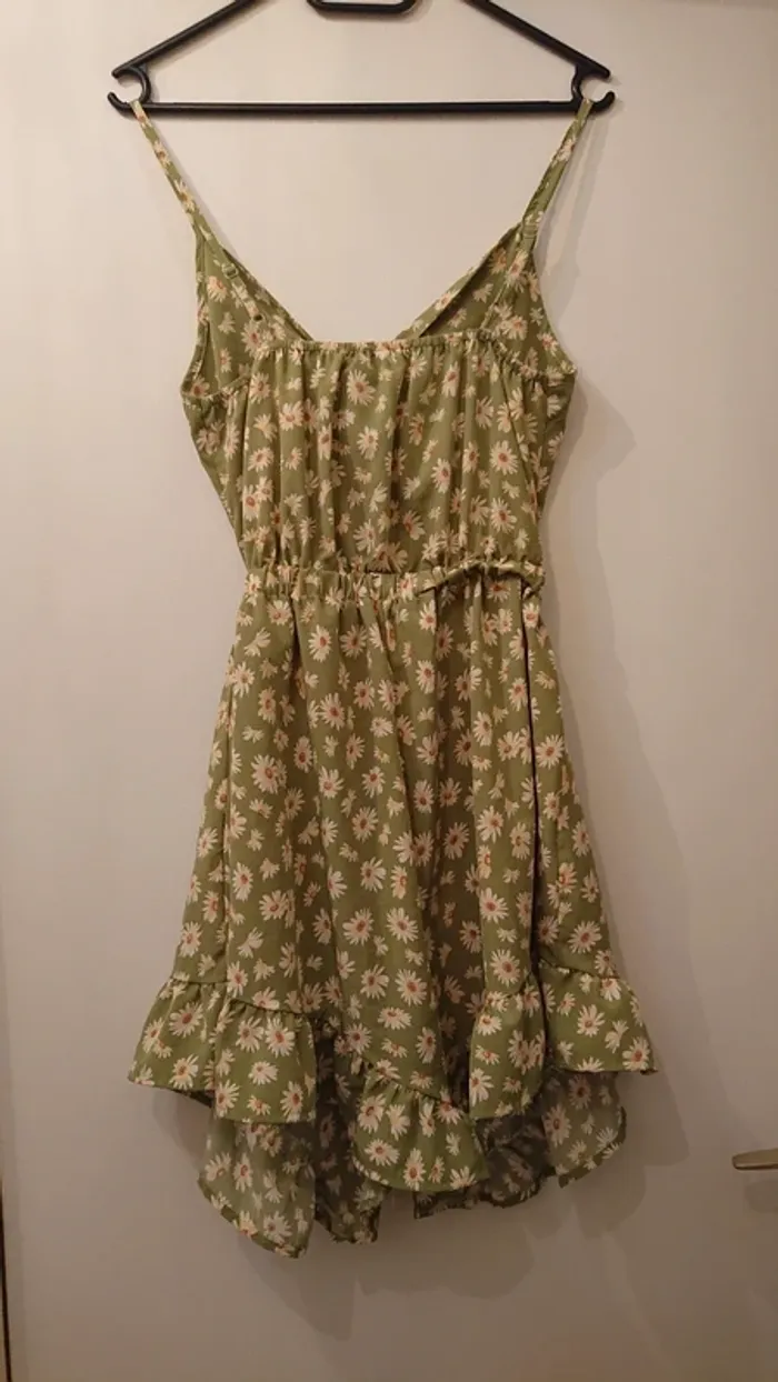 Combishort verte à motif marguerite - photo numéro 2