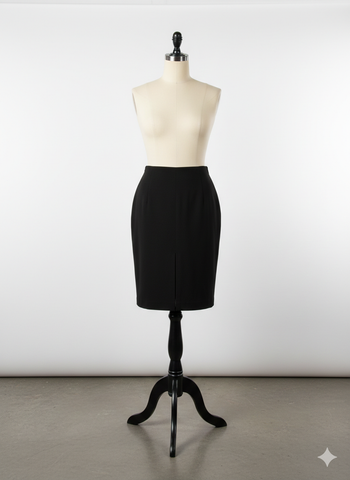 Jupe Noire Longueur 60 cm Taille 38 Lorsay Neuve