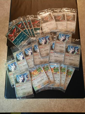 Pokemon : Cartes promo stamp scellé Gourmelet, évoli, yveltal, pondralugon, méga, écarlate et violet, évolutions prismatiques