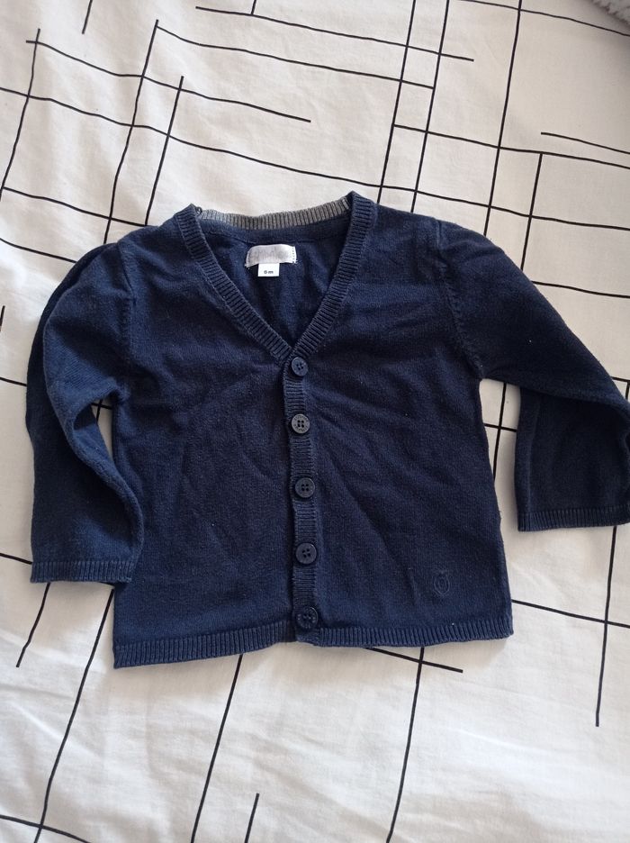 Gilet bleu 6 mois - photo numéro 2