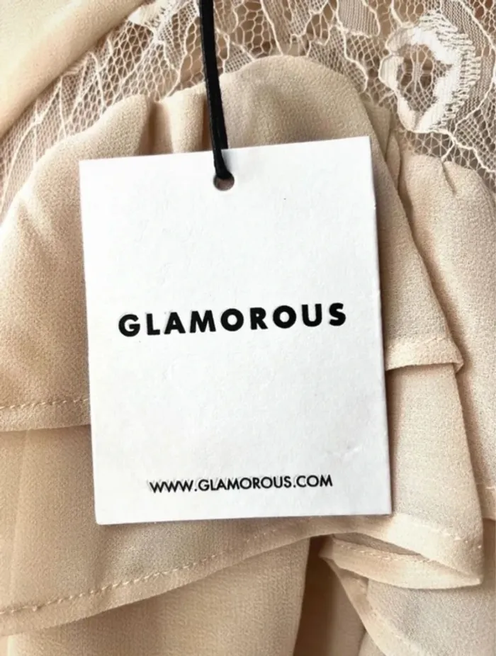 🎄 Magnifique Robe Glamorous - Beige-Rosé T/XS 🎄 - photo numéro 7