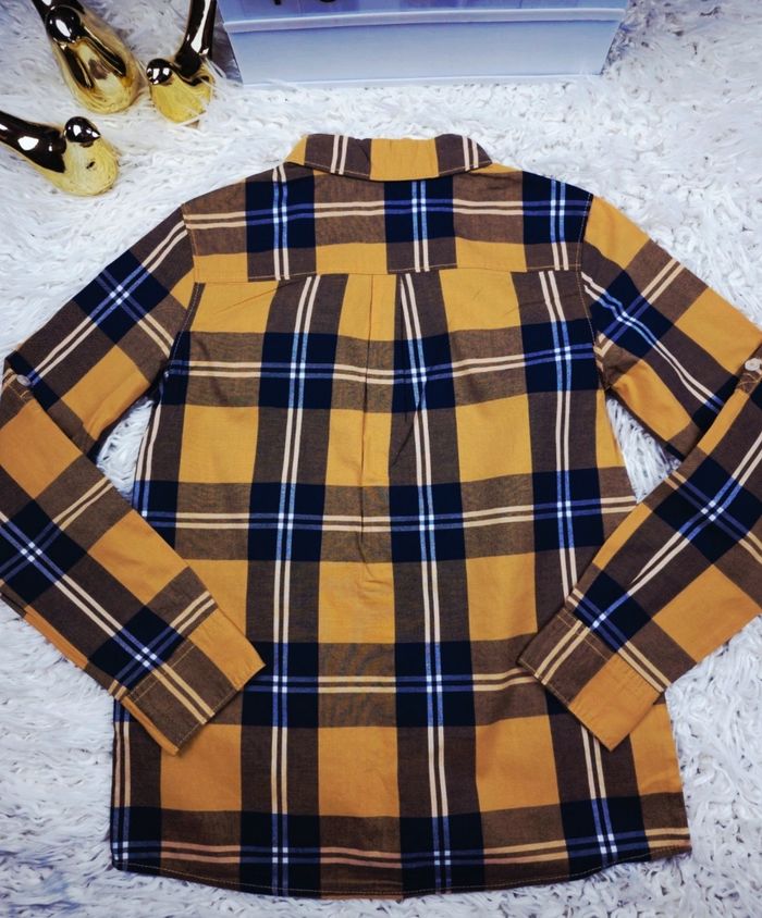 Chemise manches longues à carreaux multicolore Garçon taille 10 ans marque Okaidi 🎸 - photo numéro 8