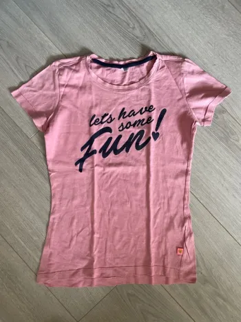 Tee shirt fille rose