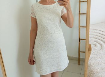 Robe blanche en dentelle Cache Cache taille 38