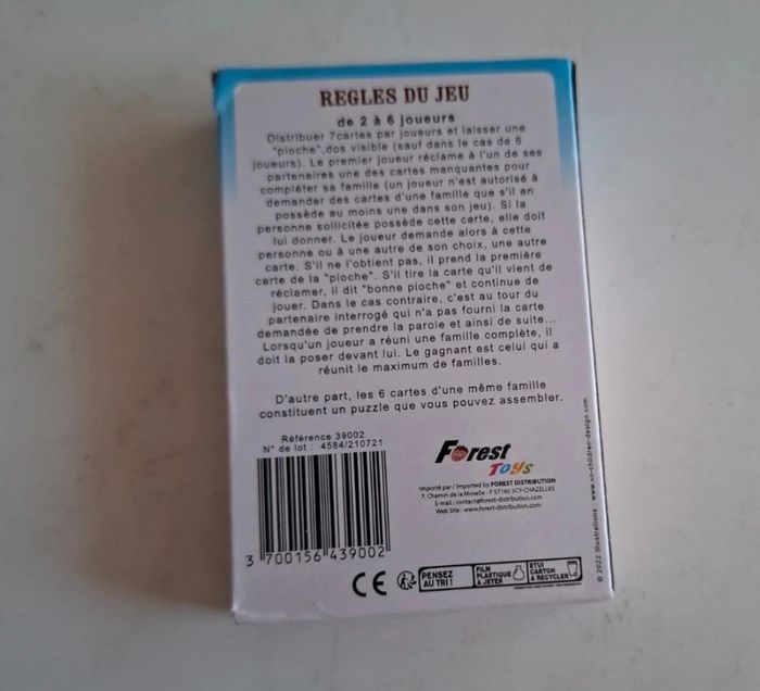 Jeu de société 7 familles - photo numéro 3