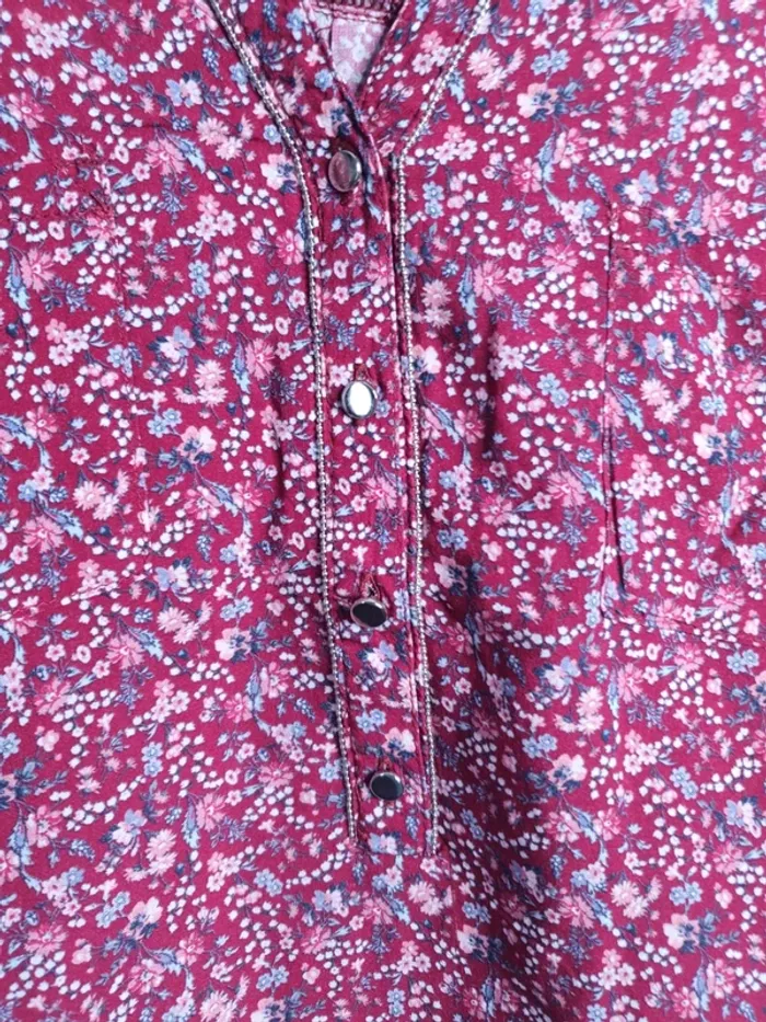Blouse fleurie Armand Thierry - photo numéro 4