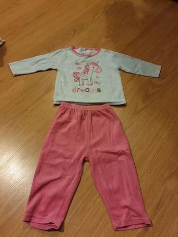 pyjama 2 pièces licorne 18 mois