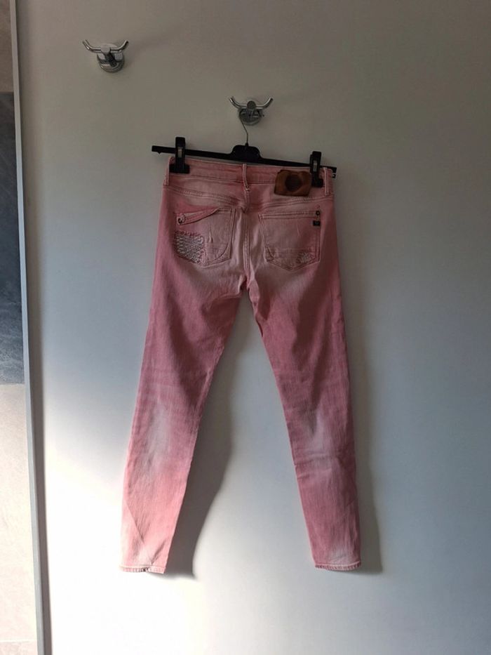 Pantalon jean rose le temps des cerises t36 - photo numéro 2