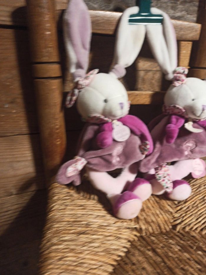 hochet doudou et Compagnie Cerise lapin tbe - photo numéro 3