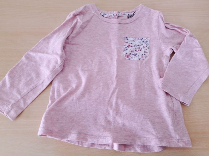 T-shirt fille manches longues 18-24 mois - Tape à l'oeil