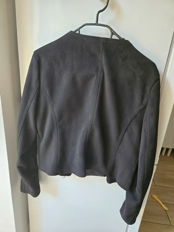 Blazer noir daim stradivarius - photo numéro 3
