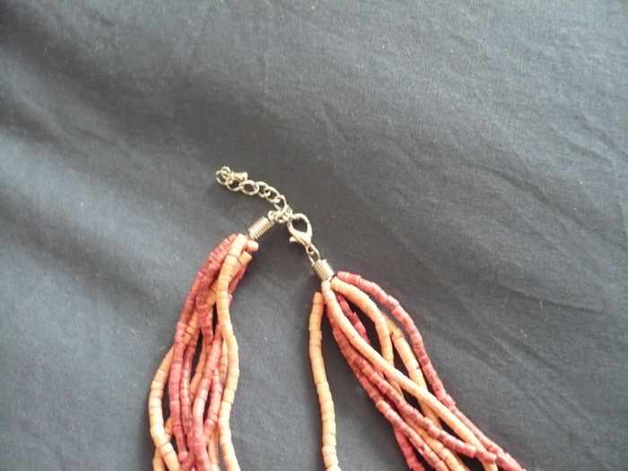 Collier nacre et tons de rose - neuf - photo numéro 3