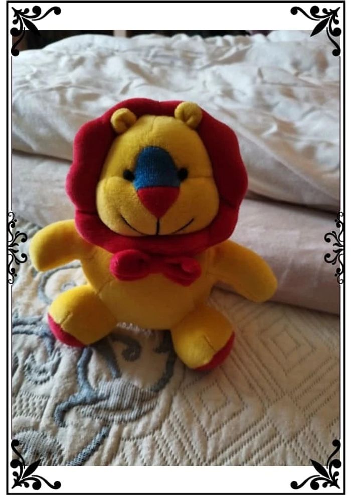 Mini peluche lion rouge et jaune - photo numéro 8
