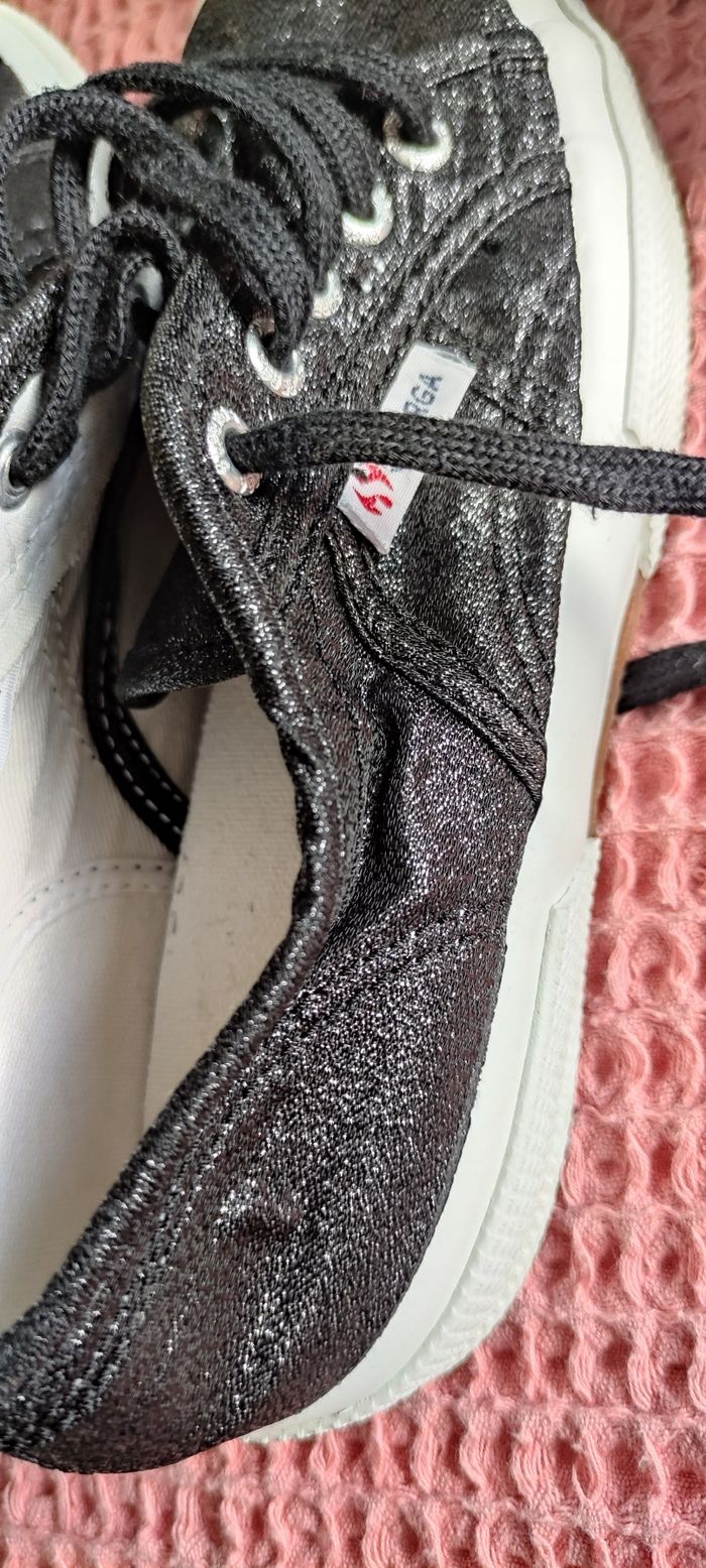 Basket Superga noir brillant - photo numéro 7