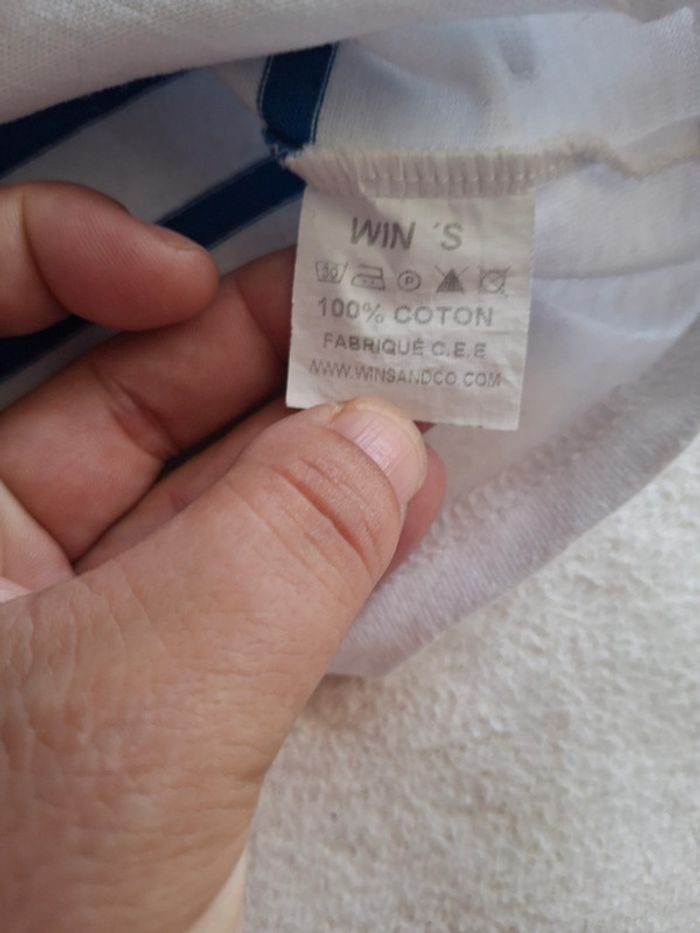 Teeshirt marinière pour bébé garçon ou fille 2 ans - photo numéro 3