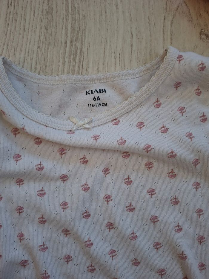 Lot de 2 tee-shirt maillot de corps fille kiabi  - 6 ans NEUF - photo numéro 7