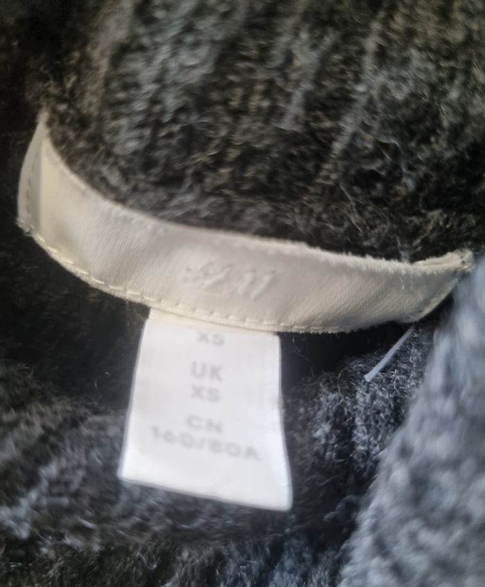 robe pull col roule h&m gris foncé taille 34 XS - photo numéro 4