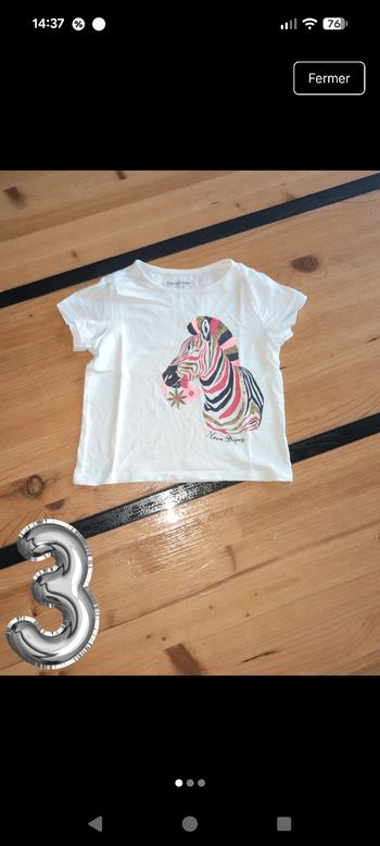 Tee-shirt fille 3 ans