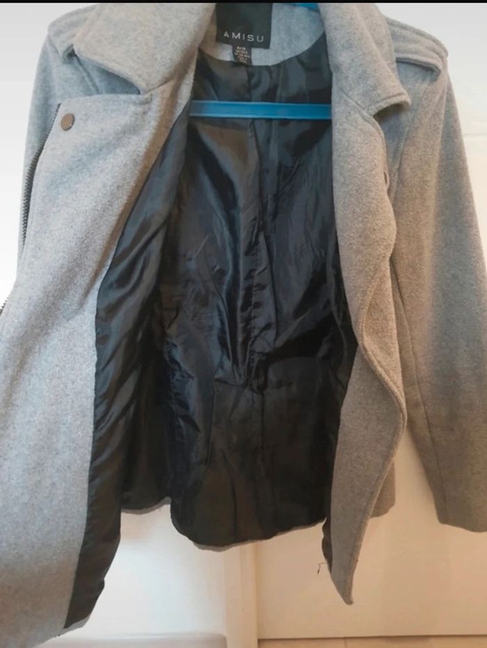 Manteau gris Amisu 36 - photo numéro 5