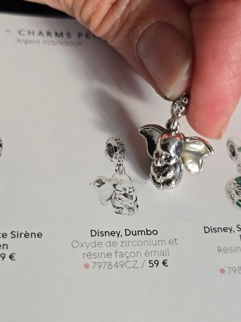 Charm dumbo l'elephan Disney pandora