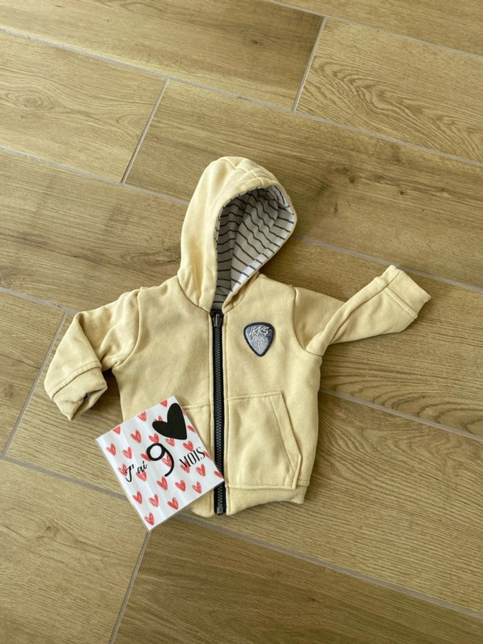 Veste pull réversible ikks 6 mois - photo numéro 3