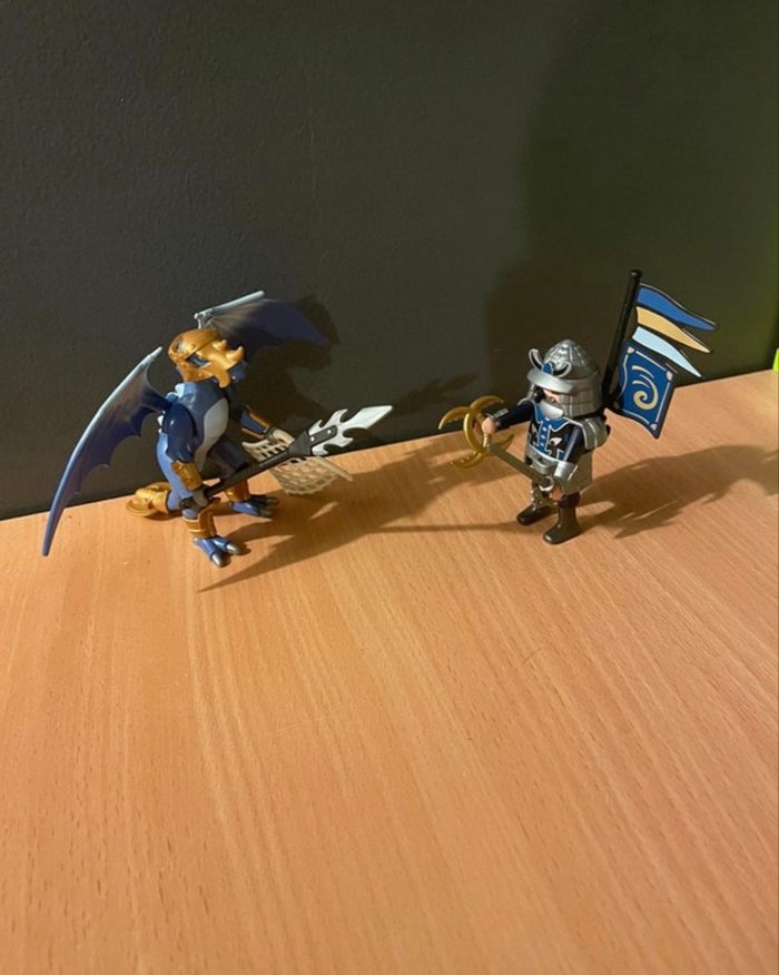 Lot Playmobil Dragon des Glaces avec combattant n°5464