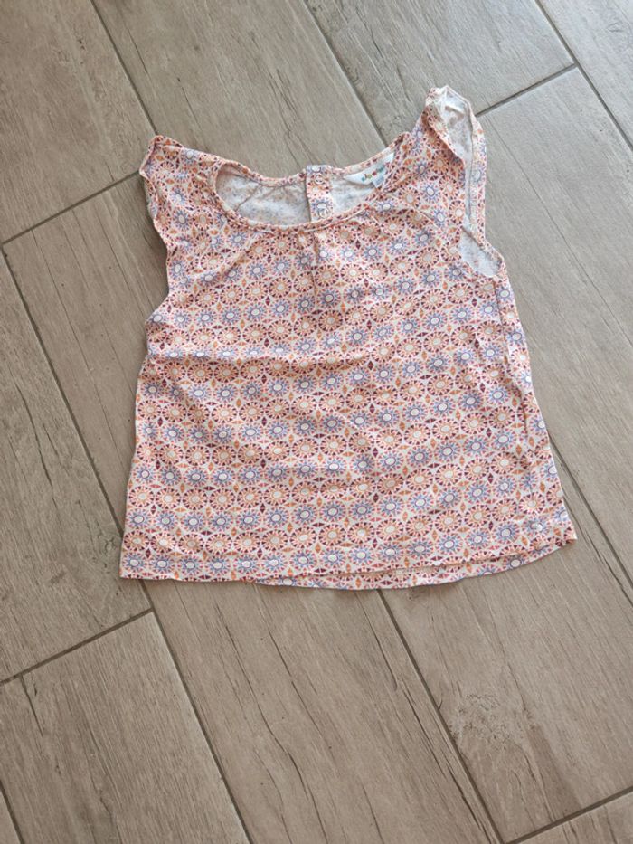 Tshirt fille orange taille 2 ans