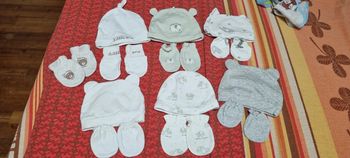 Lot bonnet et mouffle