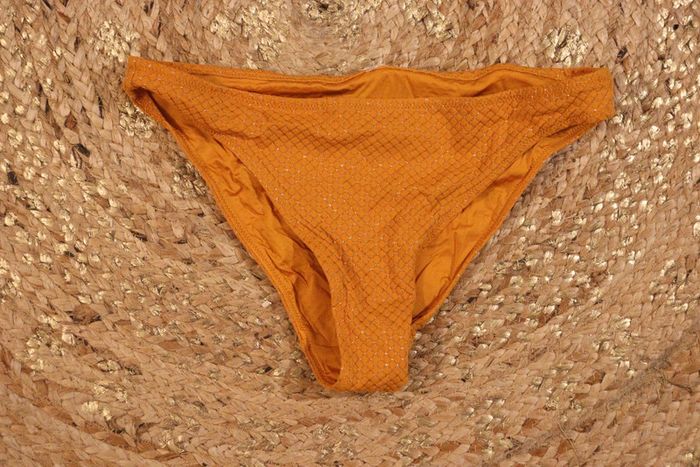 Maillot de bain jaune pailleté Etam - photo numéro 4
