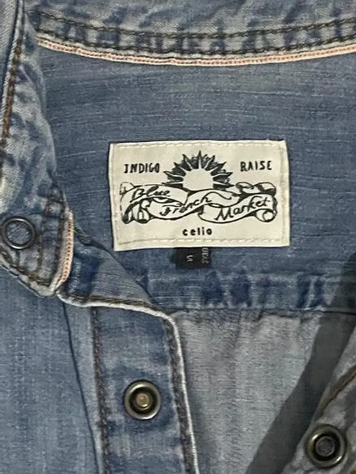 Chemise en jean celio - photo numéro 2