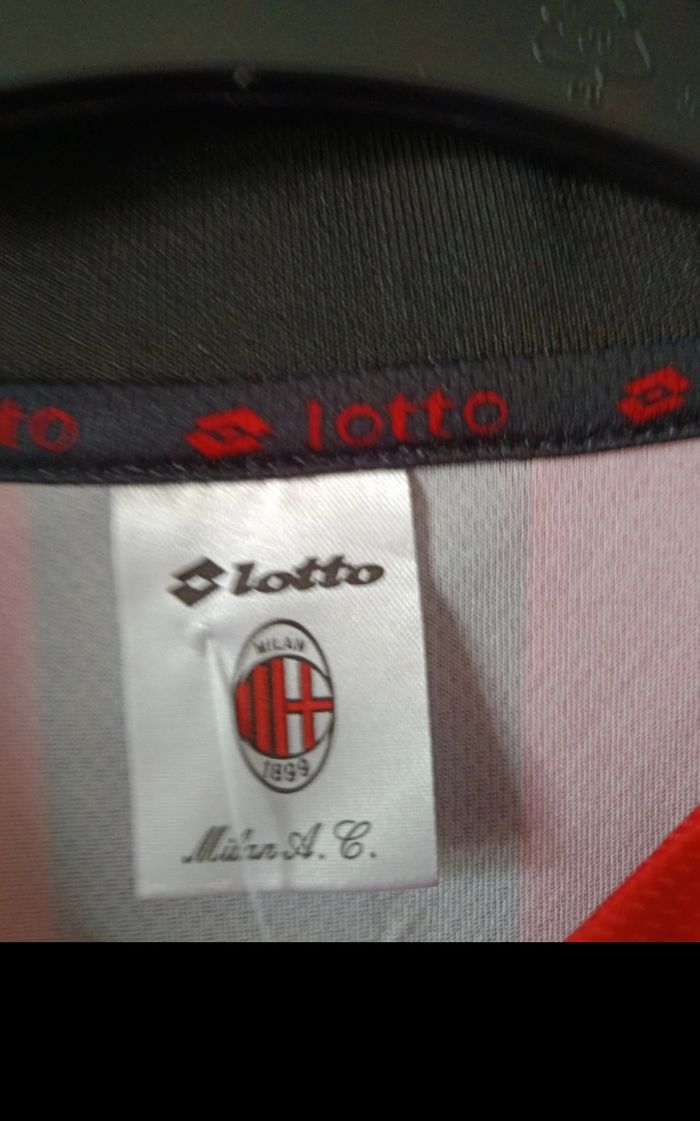 Maillot Milan AC  Lotto vintage saison 94/95 - photo numéro 5