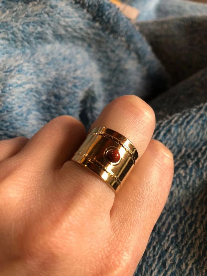 Bague ajustable pierre - photo numéro 3