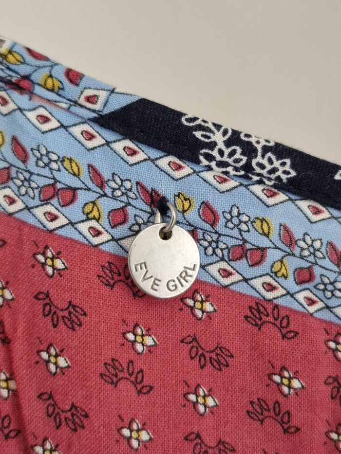 Magnéfique robe multicolore en motif fleuri 100% viscose taille 36 eve girl - photo numéro 9